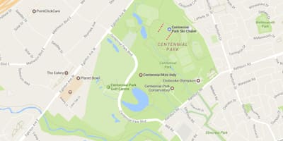 Карта Парк centennial районі Торонто