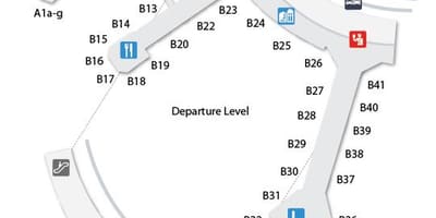 Карта Торонто Пірсон термінал аеропорту прильотів, 3