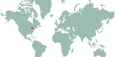 Карта Торонто на світ