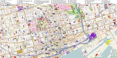 Карта пам'ятки Торонто