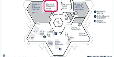 Карта університету Торонто Робартс бібліотека електронних класі