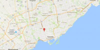 Карта Bracondale Хілл Торонто