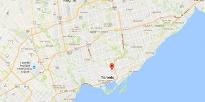 Карта Cabbagetown район Торонто