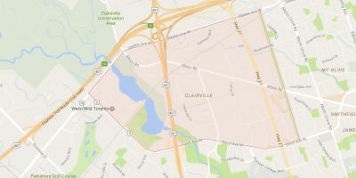 Карта Clairville районі Торонто