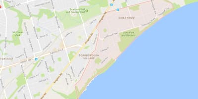 Карта Guildwood районі Торонто