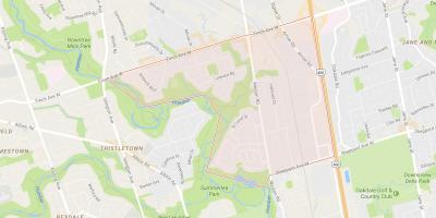 Карта Humbermede районі Торонто