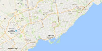 Карта Leaside район Торонто