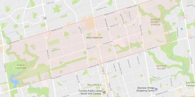 Карта Newtonbrook районі Торонто