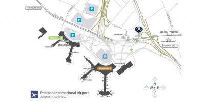 Карта аеропорт Торонто Пірсон огляд