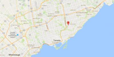 Карта Бермондси район Торонто