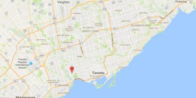 Карта Блур Вест-Віллідж район Торонто
