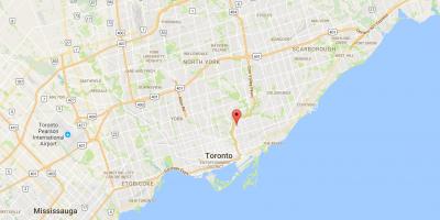 Карта Бродвью Північний район Торонто