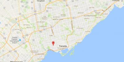 Карта Броктоне районі Торонто