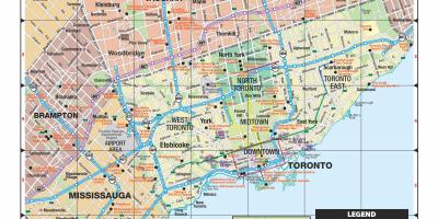 Карта великого Торонто 