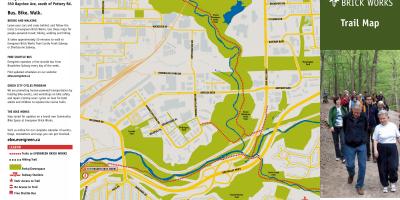 Карта вічнозелені цегляний Торонто слід