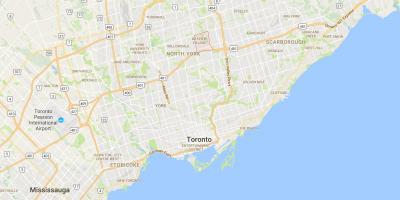 Карта Бэйвью районі Торонто