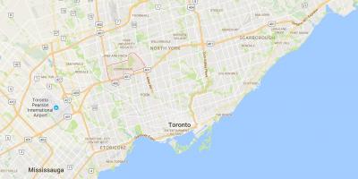 Карта Даунсвью район Торонто