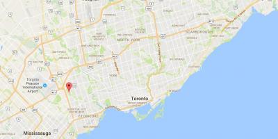 Карта Західного Дін районі Торонто