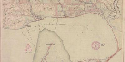 Карта землі-Йорк Торонто 1787-1884