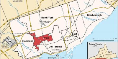 Карта Йорк Торонто