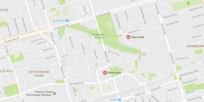 Карта Каса лома районі Торонто