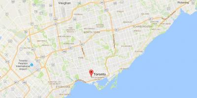 Карта Корольова вулиця західному районі Торонто