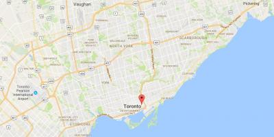Карта міста корктаун район Торонто