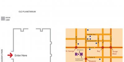 Карта Королівський музей Онтаріо парковка