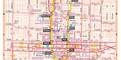Карта станції метро міста Торонто