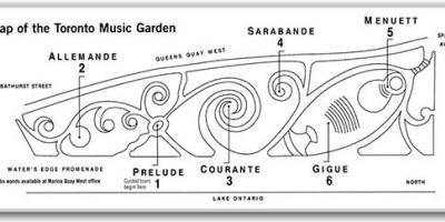 Карта Торонто музичний сад