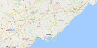 Карта Наповнююча Amoreaux район Торонто