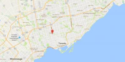 Карта Діброва–Воган район Торонто