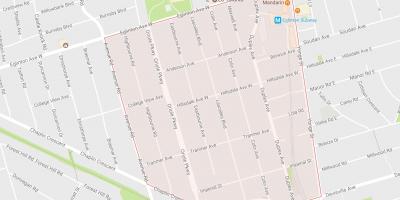 Карта Чаплін районі садиби Торонто