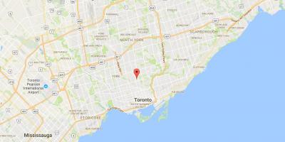 Карта Оленячий Парк район Торонто