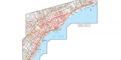 Карта офіційних дорозі Онтаріо