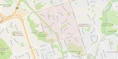 Карта Принцеса районі сади Торонто