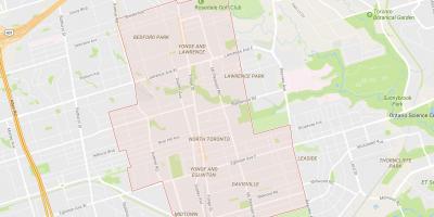 Карта Північного передмістя Торонто