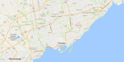 Карта Золота Миля район Торонто