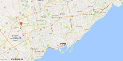 Карта околиць Торонто