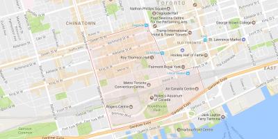 Карта районі районі Торонто