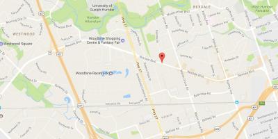 Карта Рексдэйле бульварі Торонто