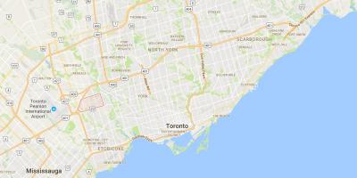 Карта розташування район Торонто