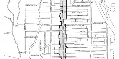 Карта Ронсесвальес Торонто
