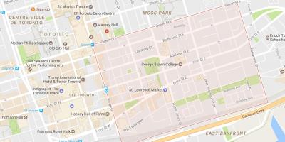 Карта Санкт-сусідству Лоуренс Торонто