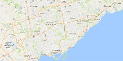 Карта Скарборо районі Торонто