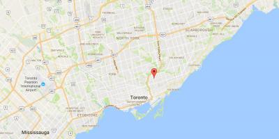 Карта Пейп районі Торонто