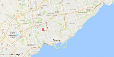 Карта Сильверторн район Торонто