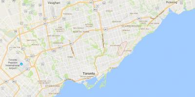 Карта Скарборо Junctiondistrict Торонто