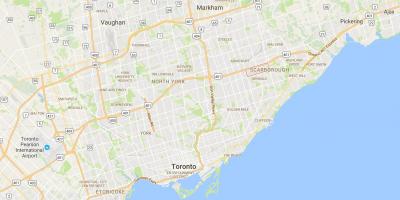 Карта Скарборо центру міста Торонто