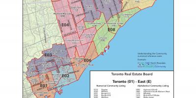 Карта Східно-Торонто